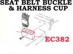 Click Here For Full Product Info EC382 CUP-SHOULDER HARNESS-SEAT BELT BUCKLE-TWIN POCKET-BLACK-EACH-66-68
