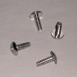 EC625 SCREW SET-CHROME-FRONT LICENSE PLATE MOUNT-4 PIECES-53-14