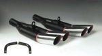 EC642 TEMPORARILY DISCONTINUED MUFFLER-EXHAUST-KDB TARGA STYLE-CHROME TIP-2.5 INCH-84-90