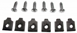 E10531 SCREWS AND U-NUTS-TAIL PIPE BEZEL-6 PIECES-63-65