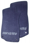 Click Here For Full Product Info E1176S MAT SET-FLOOR-LLOYD'S VELOURTEX-WITH EMBROIDERED SILVER SCRIPT LOGO-COLORS-PAIR-76-79