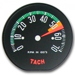E13127 FACE-TACHOMETER-RED-5500 RED LINE-60