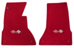 E15012 MAT SET-FLOOR-LLOYD'S CLASSIC LOOP-APPLIQUE CROSS FLAGS LOGO-COLORS-PAIR-57-63