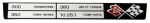 Click Here For Full Product Info E1777 PLATE-ENGINE DATA-CONSOLE-BASE 350-300-69-70
