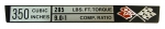 Click Here For Full Product Info E1794 PLATE-ENGINE DATA-CONSOLE-L-82 350-74
