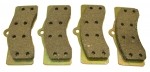 E1800 PAD SET-BRAKE-FRONT OR REAR-ORGANIC-AXLE SET-65-82