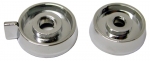 Click Here For Full Product Info E1864 SPACER SET-RADIO VOLUME AND TUNING CONTROL-CHROME FINISH-2 PIECES-66-67