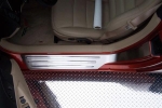Click Here For Full Product Info E21302 SILL PLATE-DOOR-OUTER-BRUSHED-WITH CHROME RIBS-PAIR-05-13