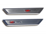 Click Here For Full Product Info E21330 Sill Plate-Door-Outer-Polished-W/ Z06 505HP Logo Inlay-Pair-05-13