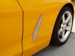 Click Here For Full Product Info E21587 Vent Grille-Front Side Fender-Perforated-Stainless Steel-Pair-05-13