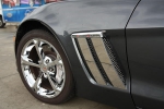 Click Here For Full Product Info E21616 Vent Trim Plates-Front Side Fender-Polished or Brushed-4 pieces-10-13