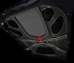 Click Here For Full Product Info E21703 Center Brace-Hood Panel-X Frame-Polished-Stainless Steel-ZR1-09-13