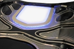 E21704 Hood Window Frame-Blue Led Illumination-Polished-Stainless Steel-ZR1-09-13