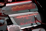 Click Here For Full Product Info E21724 Cover-Fuel Rail-Perforated-Stainless Steel-W/ Cap and LED-Z06-Pair-06-13