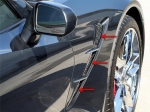 Click Here For Full Product Info E21798 Vent Grilles-Front Side Fender-Overlays-Matrix-Stainless Steel-10 Pieces-14-17