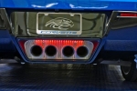 Click Here For Full Product Info E21801 Panel-Exhaust-Stock Exhaust-Perforated-Stainless Steel-With Red LED-14-17