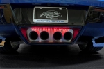 E21804 Panel-Exhaust-Stock Exhaust-Brushed-Stainless Steel-With Red LED-14-17