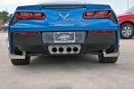 Click Here For Full Product Info E21853 Mud Guards-Rear-Polished-Stainless Steel-W/ Carbon Fiber Backing-Z06-Pair-15-17