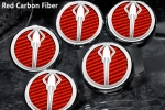 Click Here For Full Product Info E21875 Cap Set-Engine Fluids-Carbon Fiber-Colors-Stingray Emblem-Automatic-5 pieces-14-17