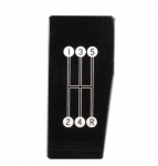 Click Here For Full Product Info E4003 PATTERN-SHIFT-5 SPEED-BLACK AND CHROME-USA-FOR 5 SPEED CARS-68-76