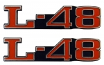 E3151 EMBLEM SET-HOOD-L-48-USA-PAIR-73-82