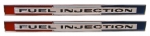 Click Here For Full Product Info E3156 EMBLEM SET-FRONT SIDE FENDER-FUEL INJECTION-GM RESTORATION-W-FSTN.-65