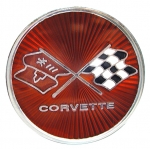 Click Here For Full Product Info E3160 EMBLEM-FUEL DOOR-CROSS FLAG-GM RESTORATION-75-76