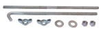 E3284 BOLT KIT-BATTERY HOLD DOWN-WITH OUT AIR CONDITIONING-WITH WING NUTS-63-66