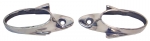 Click Here For Full Product Info E3406 BEZEL / END CAP-DASH GRAB BAR-STAINLESS STEEL-USA-PAIR-58-62