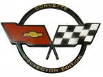 Click Here For Full Product Info E3798 EMBLEM-FUEL DOOR-CROSS FLAG-COLLECTOR'S EDITION-GM RESTORATION-82