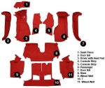 Click Here For Full Product Info E4511 CARPET SET-COMPLETE-CONVERTIBLE-CUT PILE-MASS BACK-94-96