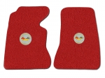 Click Here For Full Product Info E14831L MAT SET-FLOOR-DAYTONA-WITH EMBROIDERED CORVETTE CIRCLE LOGO-COLORS-PAIR-58-60