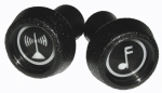 Click Here For Full Product Info E6088 KNOB-RADIO TUNE AND VOLUME CONTROL-OUTER-PAIR-72-76