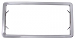 E6347 FRAME-LICENSE PLATE-POLISHED STAINLESS STEEL AS ORIGINAL-FRONT OR REAR-63-72