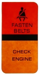 Click Here For Full Product Info E6428 LENS-FASTEN SEAT BELTS-WARNING-CHECK ENGINE-80-82