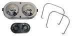 Click Here For Full Product Info E6527 CAP-MASTER CYLINDER WITH GASKET AND CHROME BAILS-CHROME-67-82