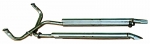 E6685 PIPE SET-EXHAUST-SIDE-ALUMINIZED-ORIGINAL SOUND-2.5 INCH-BIG BLOCK-427-68-69