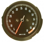 E6880 TACHOMETER-ASSEMBLY-WITH 6500 RPM RED LINE-65-67