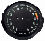 E7832 FACE-TACHOMETER-5300 REDLINE-65-67