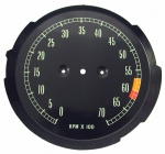 Click Here For Full Product Info E7833 FACE-TACHOMETER-6000 REDLINE-65-67