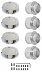 EC277S WHEEL KIT-ALUMINUM WHEEL-4 ADAPTORS-4 WHEEL CAPS-INSTALLATION KIT-84-87