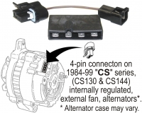 E13994 HARNESS-ALTERNATOR CONVERSION-63-68