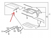 E22319 CABLE-SOFT TOP-SIDE TENSIONER-PAIR 05-13