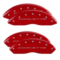 E25230 COVER SET-BRAKE CALIPER-CORVETTE ENGRAVED-20-26