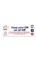 13512 DECAL-KEEP YOUR CAR ALL GM-72L
