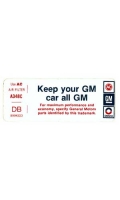 13514 DECAL-KEEP YOUR CAR ALL GM-74