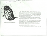 13559 INSTRUCTIONS-WITH ALUMINUM WHEELS-FOR GLOVE BOX OWNERS MANUAL-76-78