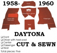 E12951 CARPET SET-COMPLETE-DAYTONA-CORRECT REPLACEMENT-58