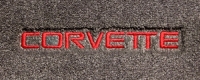 E15070R MAT SET-FLOOR-LLOYD'S VELOURTEX-WITH EMBROIDERED RED SCRIPT LOGO-COLORS-PAIR-96