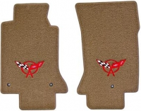 E6654R MAT SET-FLOOR-LLOYD'S ULTIMATS-EMBROIDERED APPLIQUE RED C5 LOGO-COLORS-PAIR-97-04